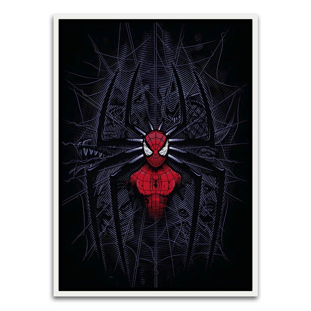 Spider man 13 White Canvas frame acrylic canvas Frames