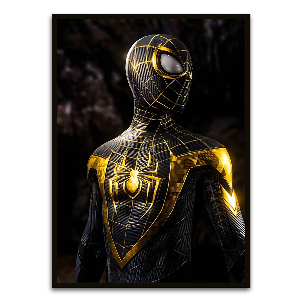 Spider man 15 Black Printed frame acrylic canvas Frames