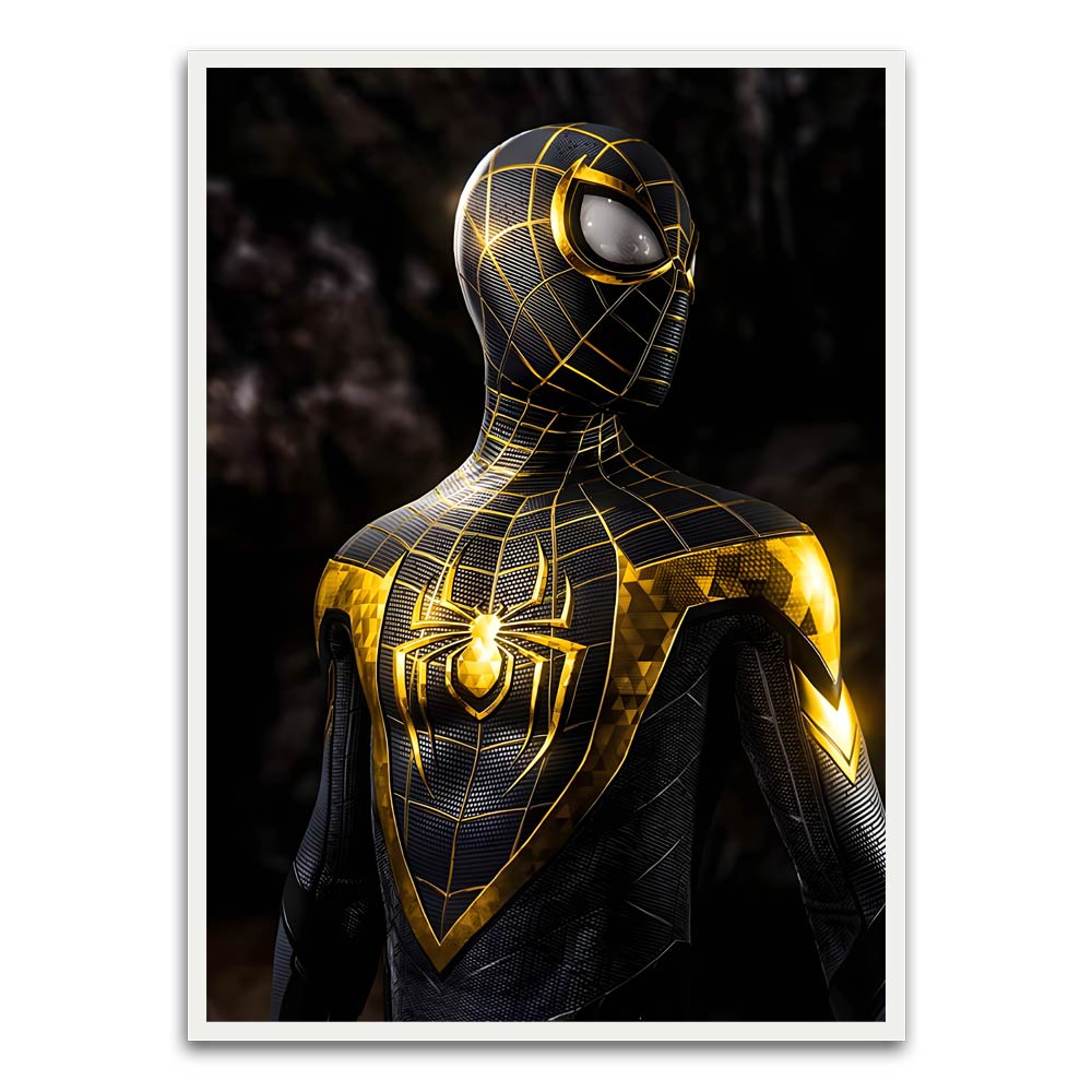 Spider man 15 White Printed frame acrylic canvas Frames