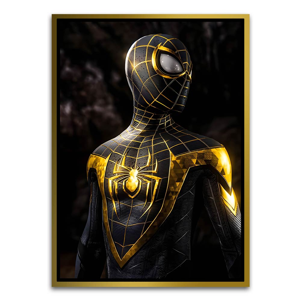 Spider man 15 Gold Canvas frame acrylic canvas Frames