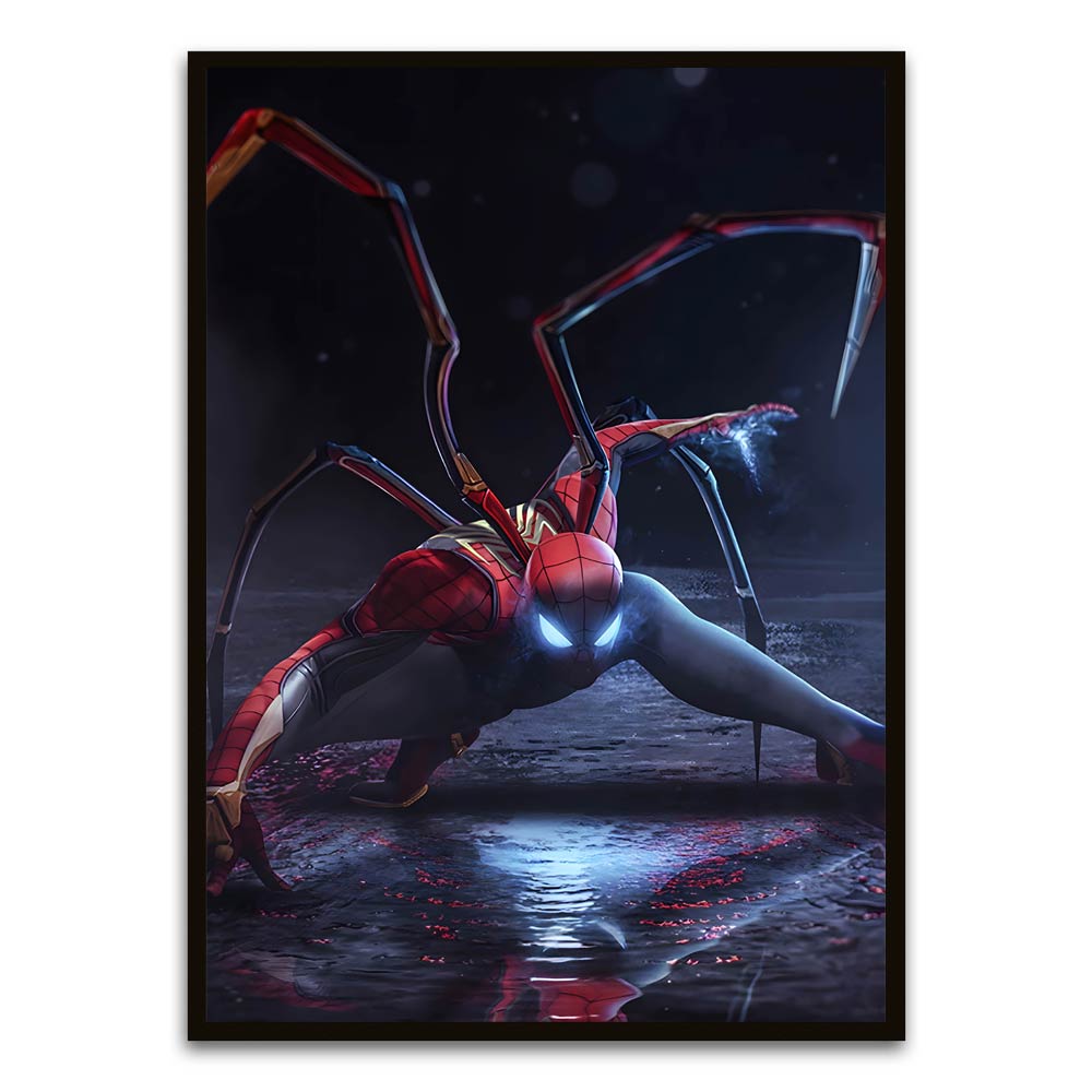 Spider man 16 Black Printed frame acrylic canvas Frames