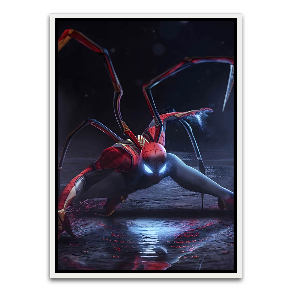 Spider man 16 White Canvas frame acrylic canvas Frames