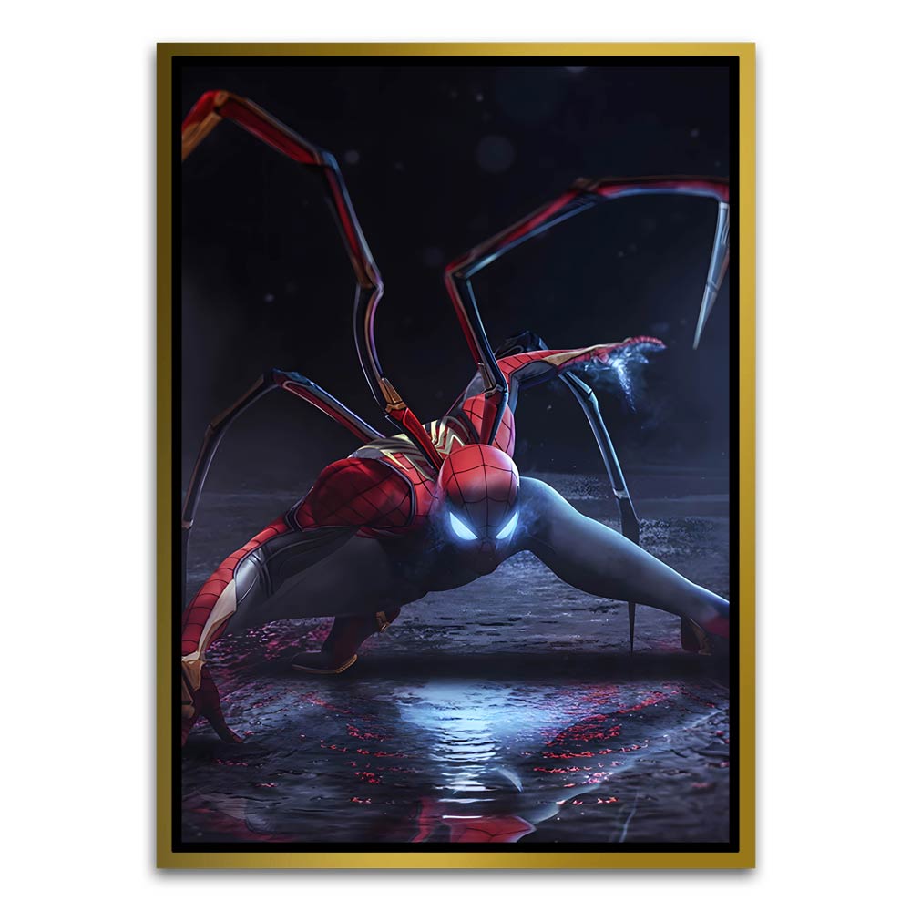 Spider man 16 Gold Canvas frame acrylic canvas Frames