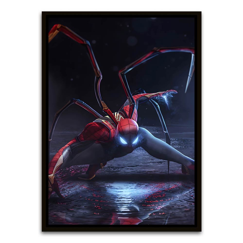 Spider man 16 Black Canvas frame acrylic canvas Frames