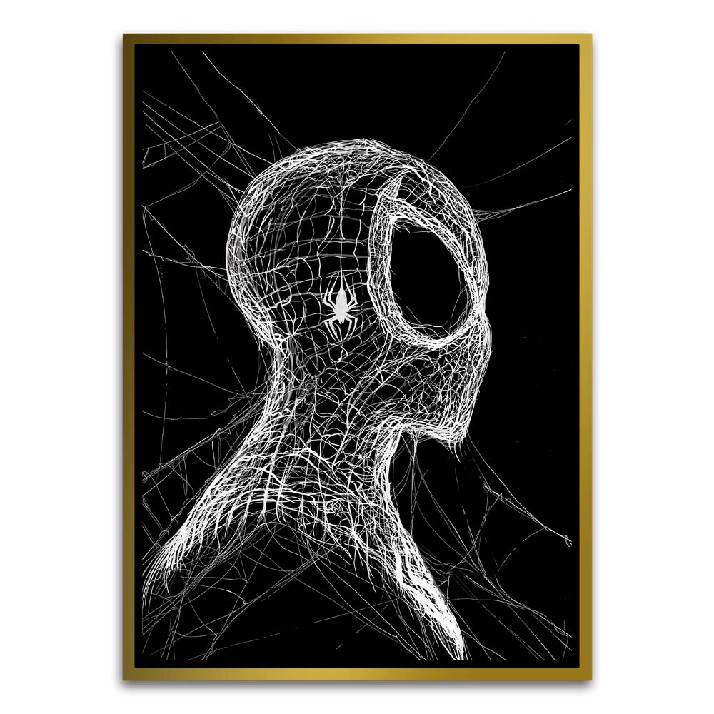 Spider man Gold Canvas frame acrylic canvas Frames