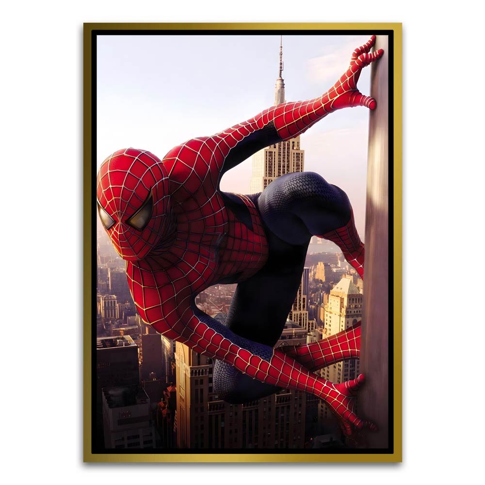 Spider man 3 Gold Canvas frame acrylic canvas Frames