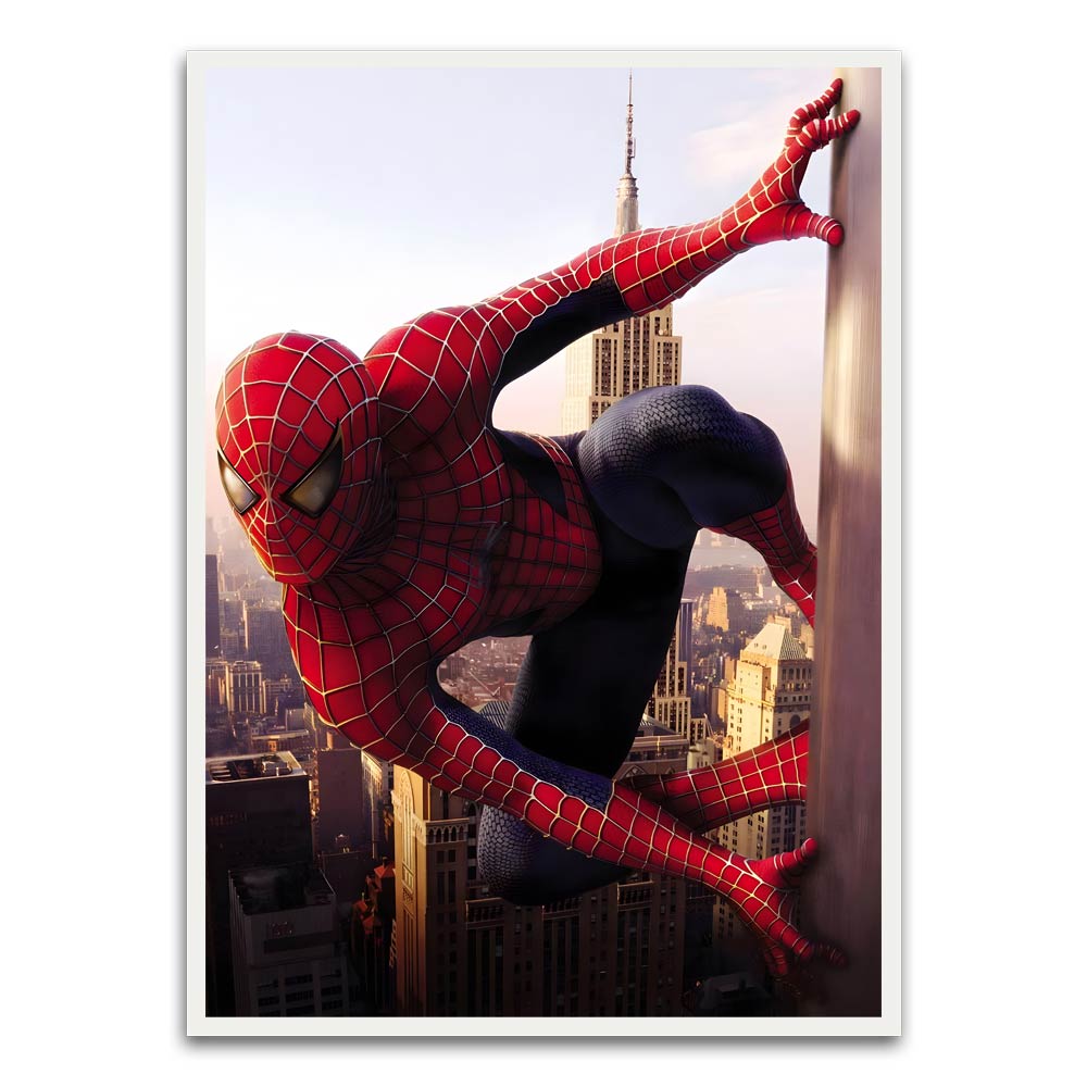 Spider man 3 White Printed frame acrylic canvas Frames