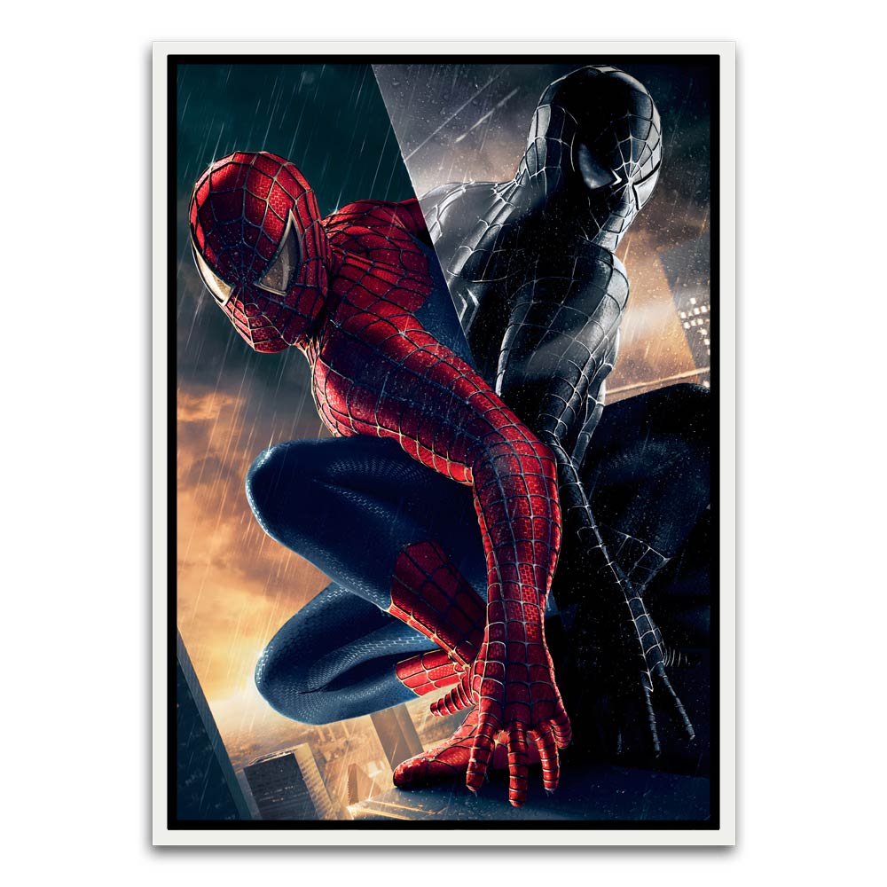 Spider man 4 White Canvas frame acrylic canvas Frames