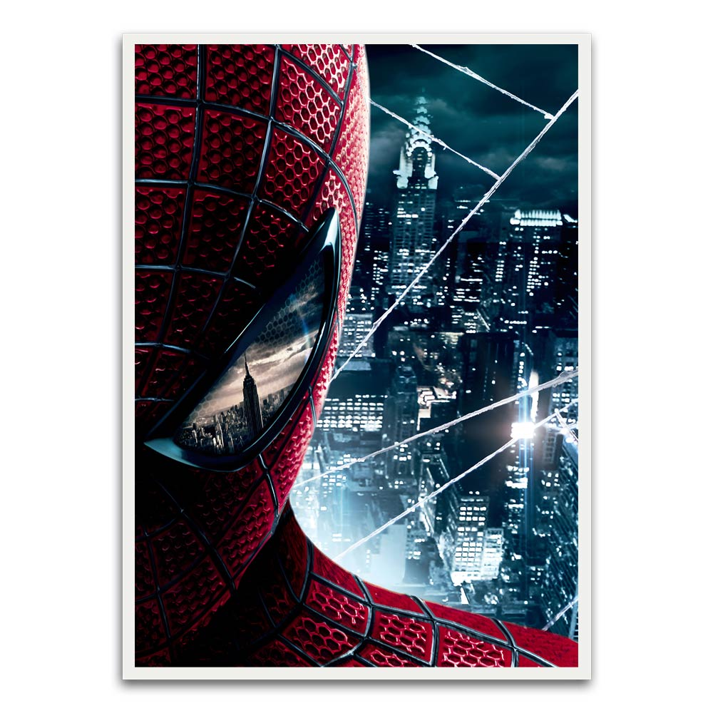 Spider man 5 White Printed frame acrylic canvas Frames