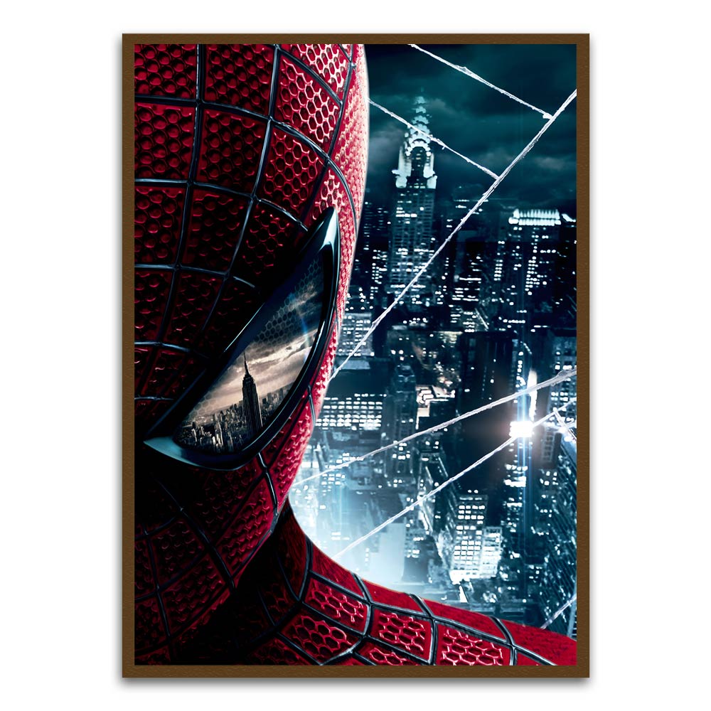 Spider man 5 Brown Printed frame acrylic canvas Frames