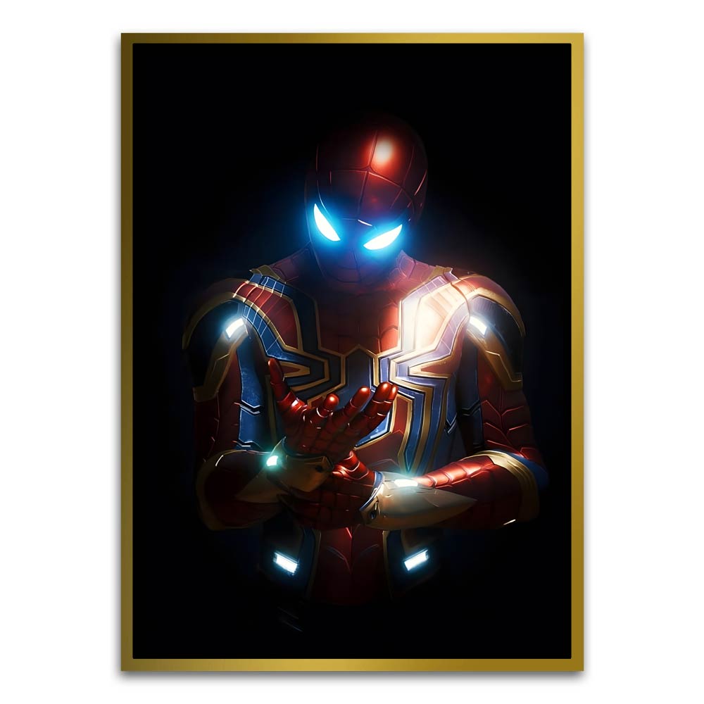 Spider man 6 Gold Canvas frame acrylic canvas Frames