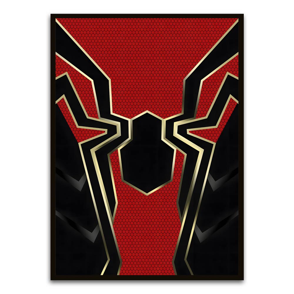 Spider man 7 Black Printed frame acrylic canvas Frames