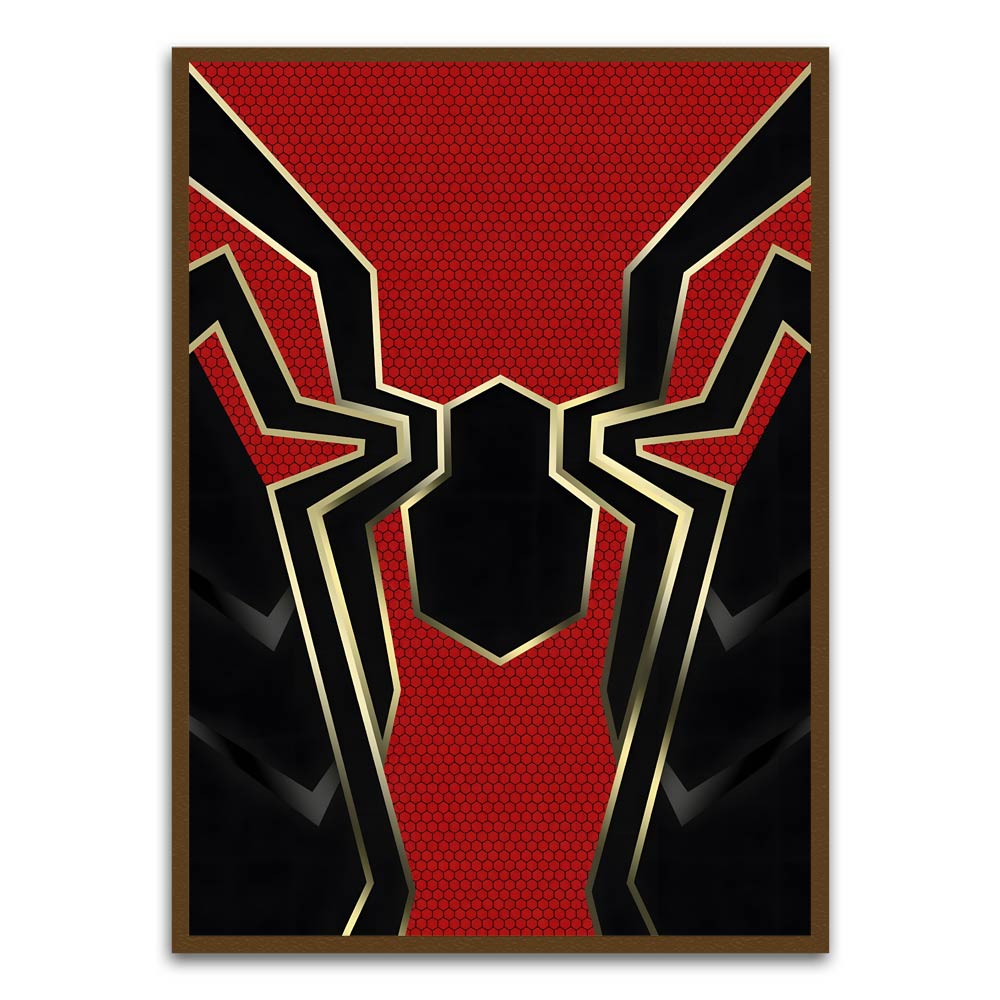 Spider man 7 Brown Printed frame acrylic canvas Frames