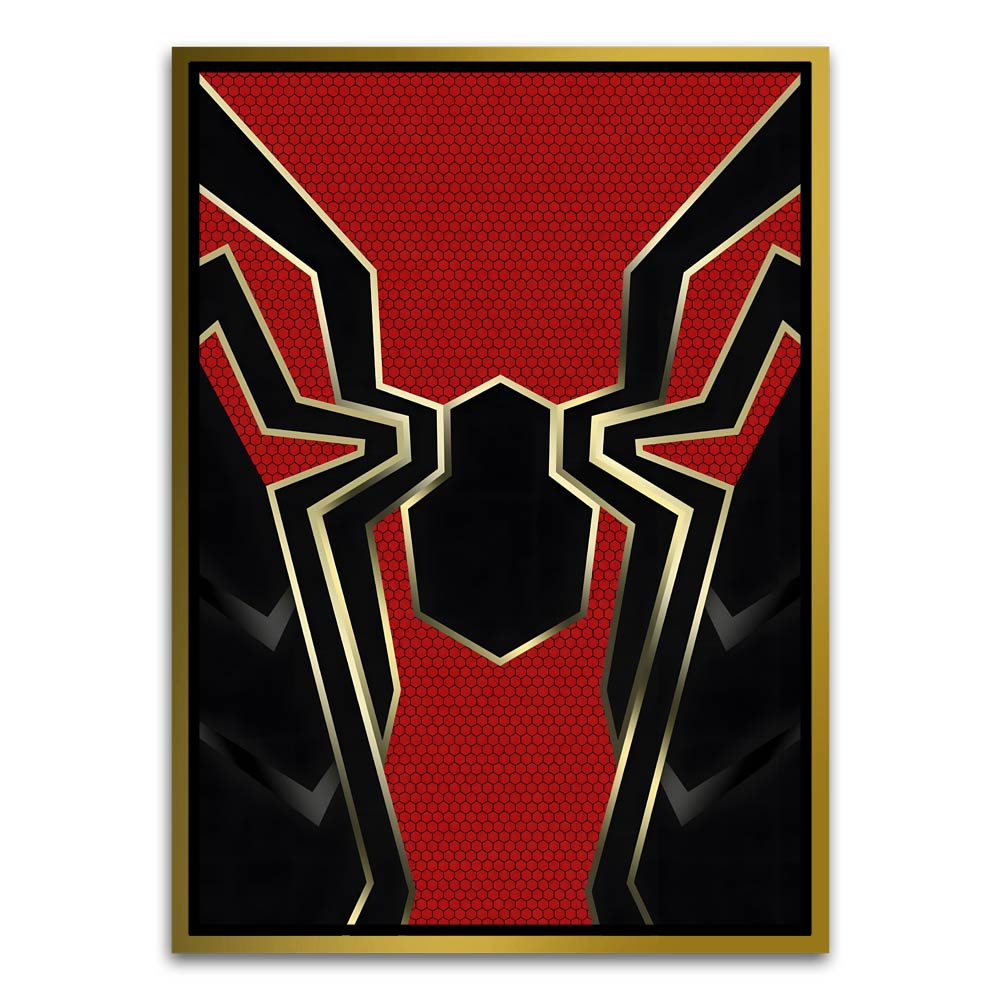 Spider man 7 Gold Canvas frame acrylic canvas Frames