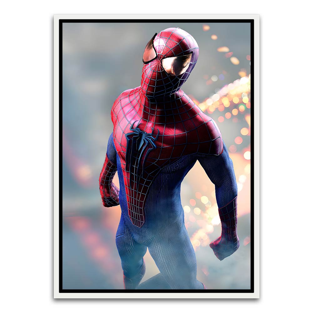 Spider man 9 White Canvas frame acrylic canvas Frames