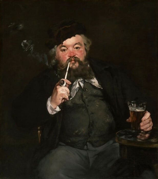 Edouard Manet - Good Dark Beer. Emile Belleau. 50X40 Canvas