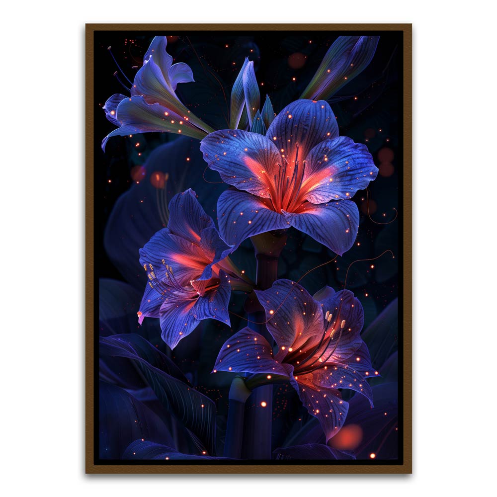 Botanical Art 19 Brown Canvas frame acrylic canvas Frames