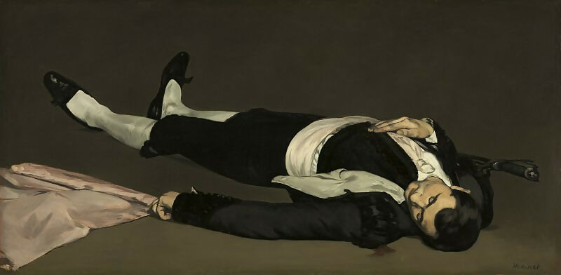 Edouard Manet - The Dead Toreador 50X40 Canvas