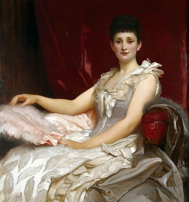 Frederic Leighton – Portrait of Amy Augusta, Lady Coleridge 50X40 Canvas