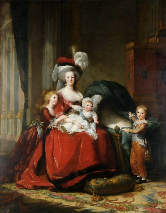 Elisabeth-Louise Vigee Le Brun – Marie Antoinette, Queen of France, and Her Children 90x120 Canvas