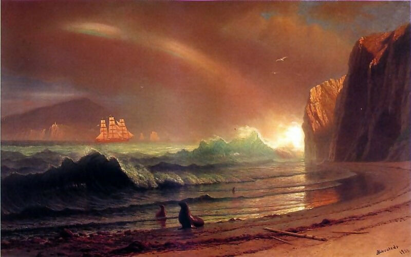 Albert Bierstadt - The Golden Gate 50X100 Canvas