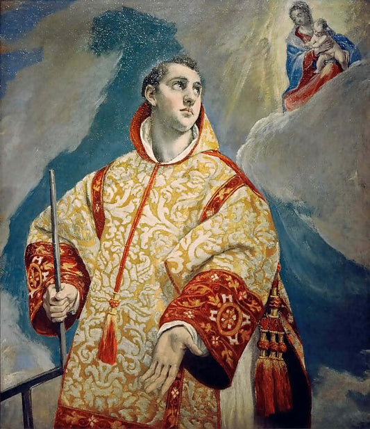 El Greco - The Vision of St. Lawrence 50X40 Canvas