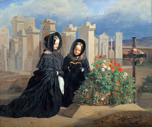 Ferdinand Georg Waldmüller All Souls Day 50X40 Canvas