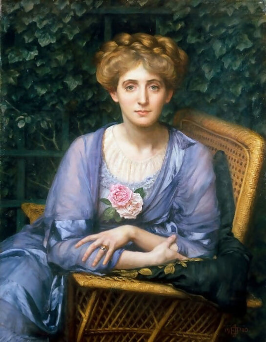 Edward John Poynter - Portrait of Lady Markham 50X40 Canvas