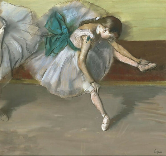 Paintings from Sotheby's auctions – Edgar degas - Resting Dancer, 1879 50X40 Canvas