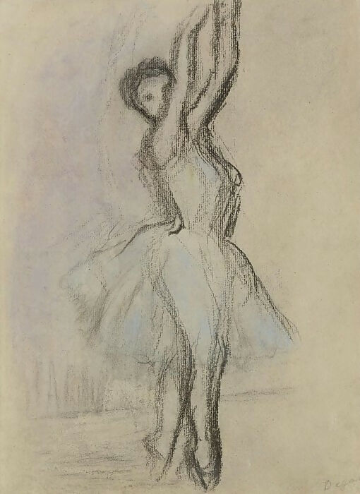 Paintings from Sotheby's auctions – Edgar Degas - Dancer on the Points 50X40 Canvas