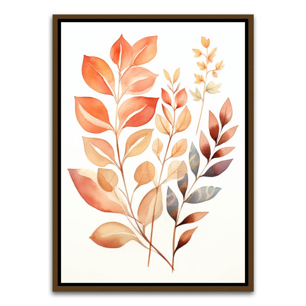 Botanical Art 20 Brown Canvas frame acrylic canvas Frames