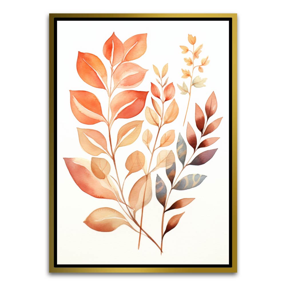 Botanical Art 20 Gold Canvas frame acrylic canvas Frames