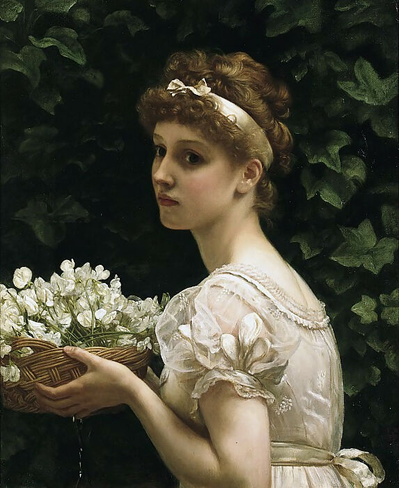 Edward John Poynter – Peas in Bloom