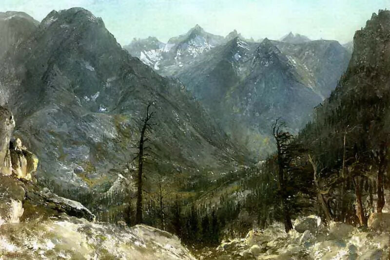 Albert Bierstadt - Sierra Nevadas 70x100 Canvas