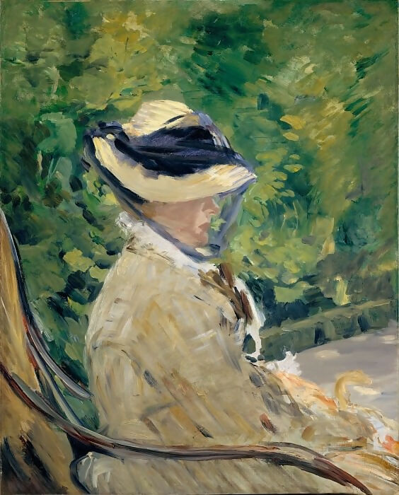 Edouard Manet - Madame Manet at Bellevue 50X40 Canvas