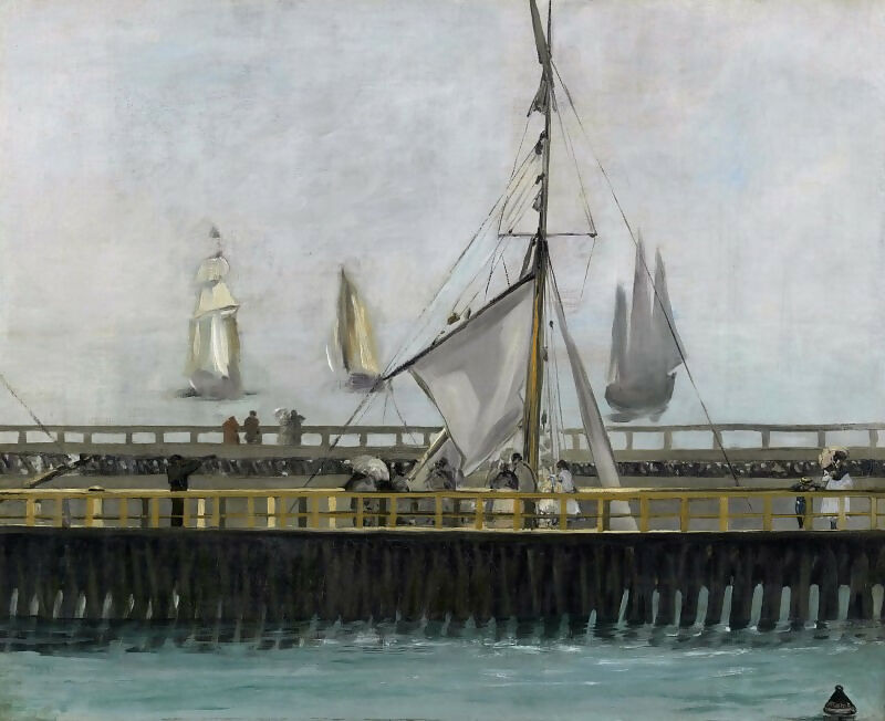 Edouard Manet – The Pier at Boulogne 50X40 Canvas