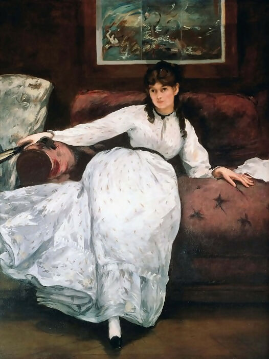Edouard Manet – Rest. Portrait of Berthe Morisot 45x60 Canvas